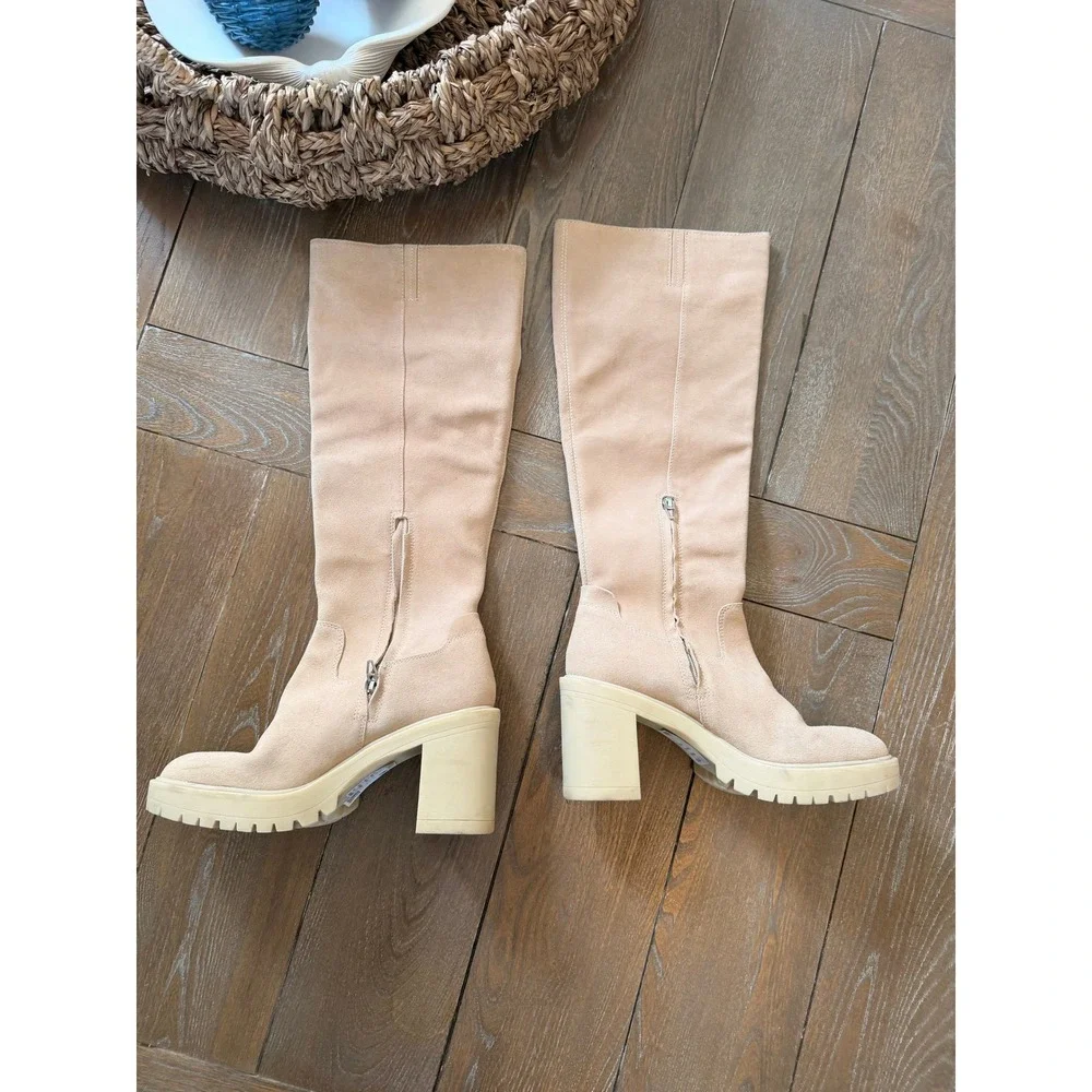 Dolce‎ Vita Corry H2O Tall Boots Womens Dune Suede 9.5